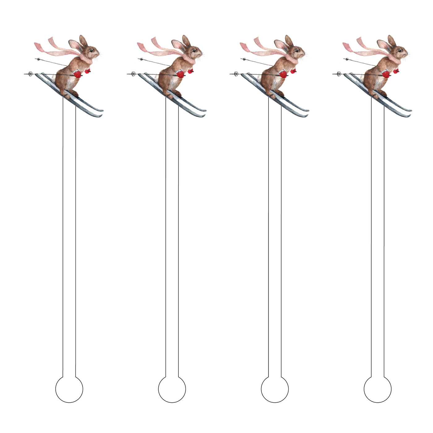 Bunny Slope Stir Sticks