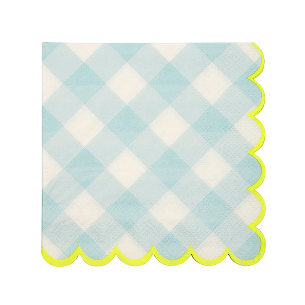 Blue Gingham Napkins