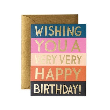 Color Block Birthday Card