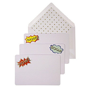 BANG! BOOM! POW! Note Cards