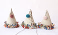 Petit Party Hat - Blue, Red & Green Floral