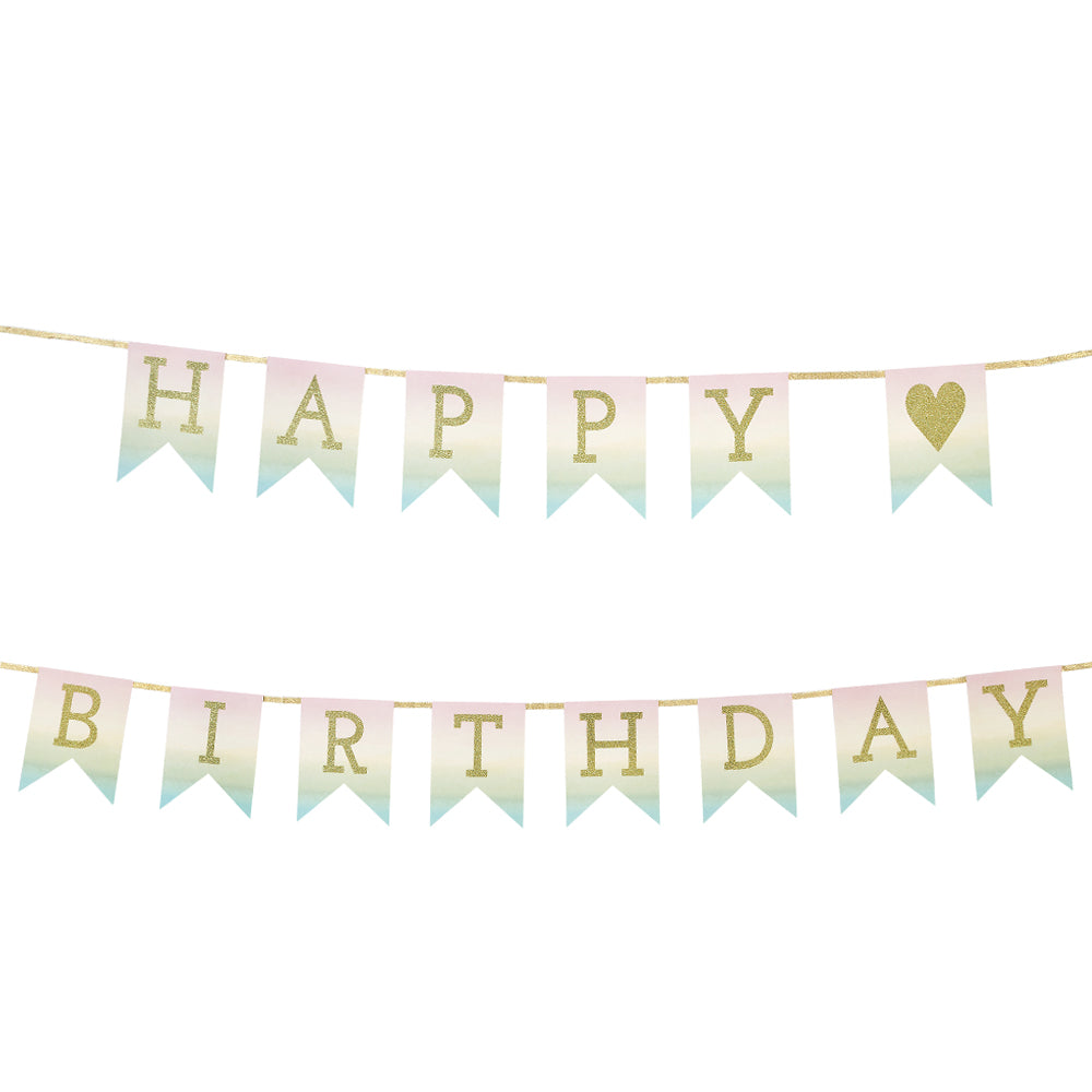 Happy Birthday Pastel Garland