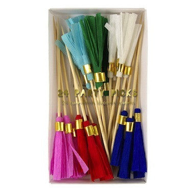 Crepe Paper Party Picks