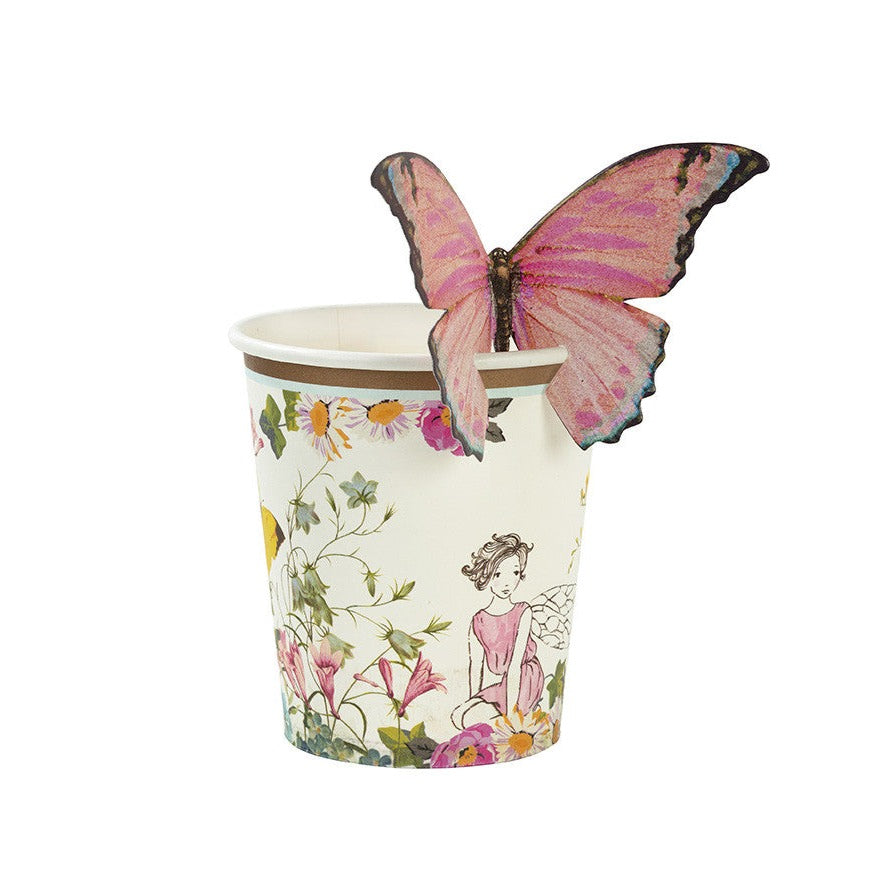 Truly Fairy Paper Cups & Butterfly Clips