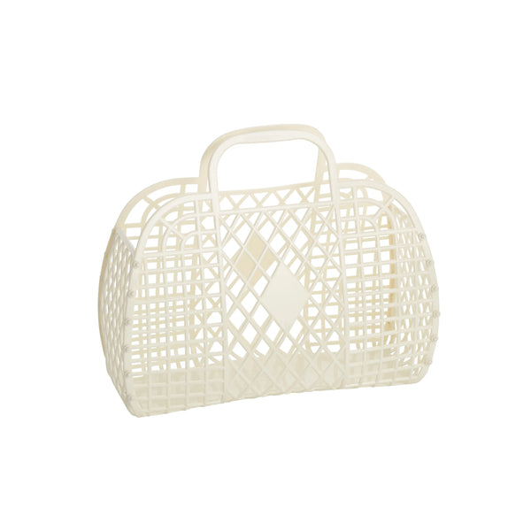 Small Retro Basket - Cream