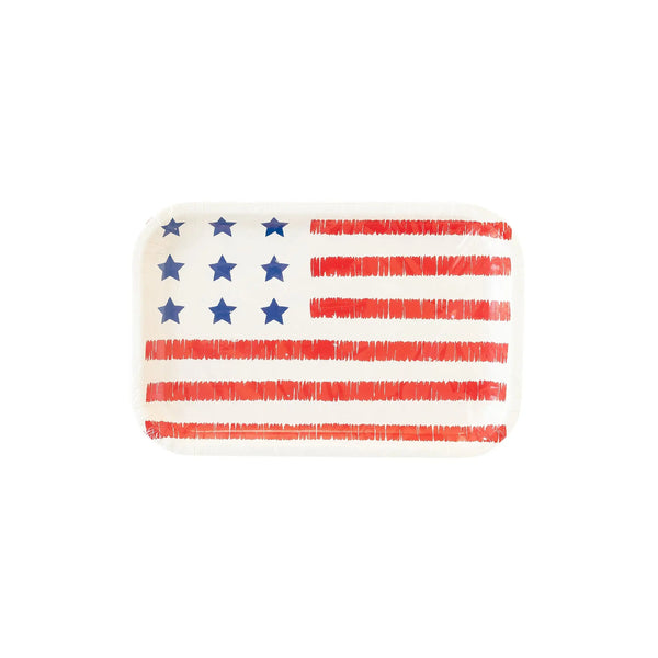 American Flag Shaped Plates