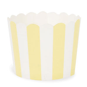 Limoncello Stripes Baking Cups