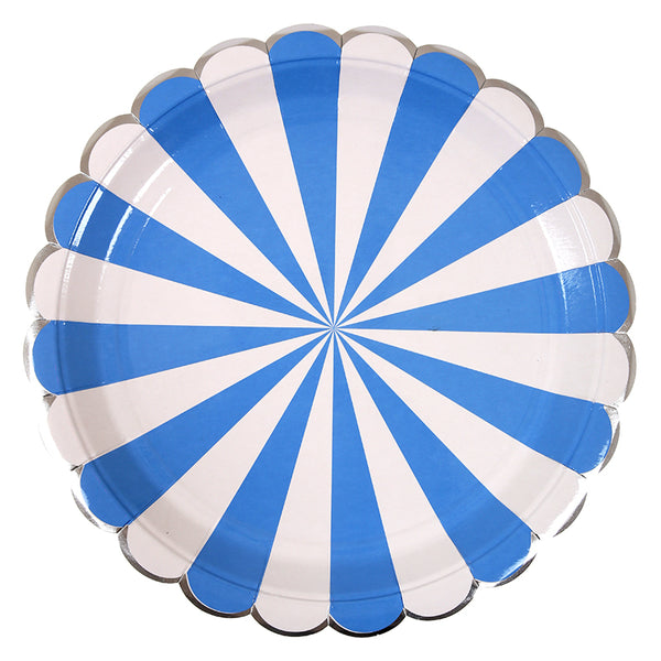 Blue Stripe Dinner Plates