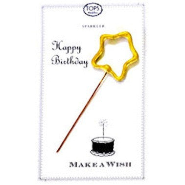 Sparkler Card Happy Birthday