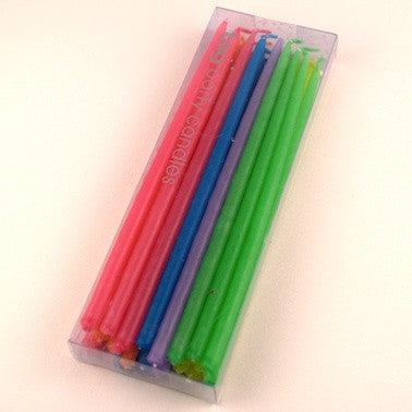 Assorted Mini Taper Candles - Multi Colored