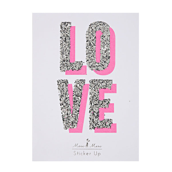 Glitter Love Stickers
