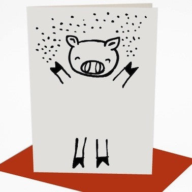 Dress Up Pig Card