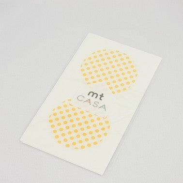 Masking Tape Round Seals - Dot Apricot