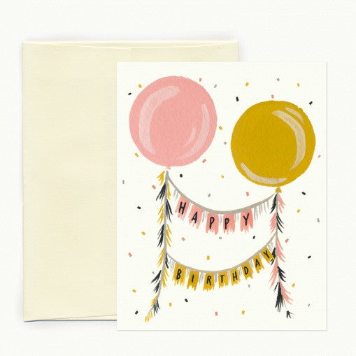 Birthday Balloons Card