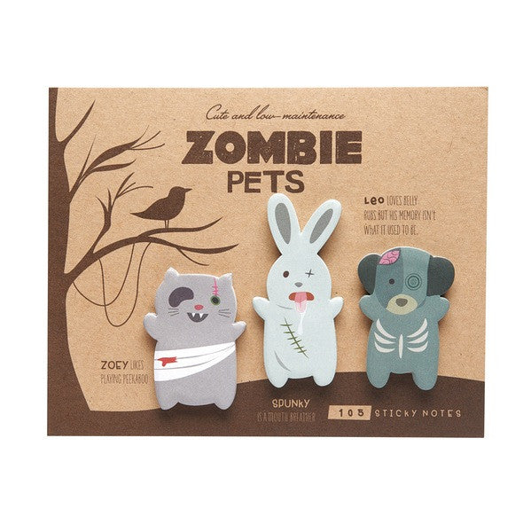 Zombie Pets Sticky Notes