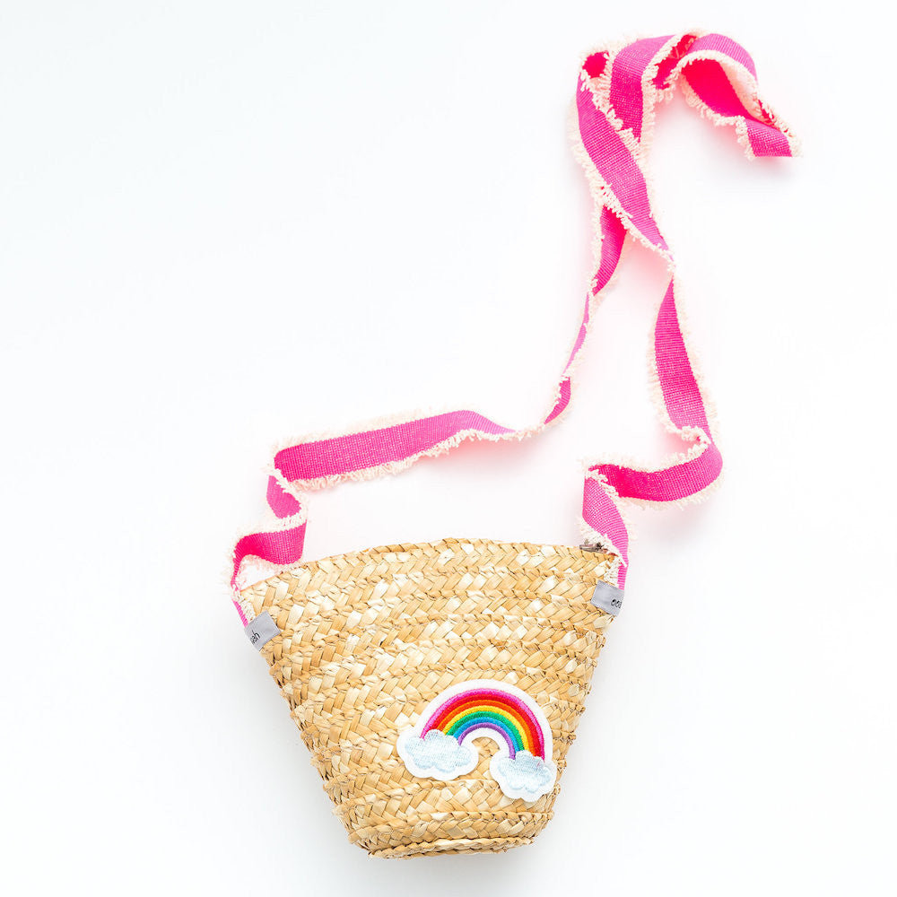 Rainbow Straw Bag