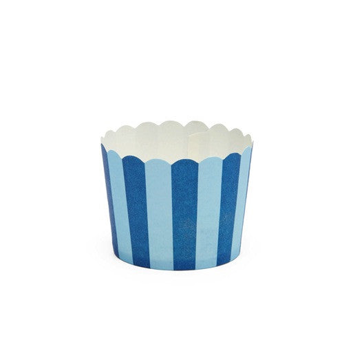 Blue Stripes Baking Cups