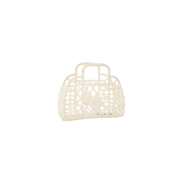 Mini Retro Basket - Cream