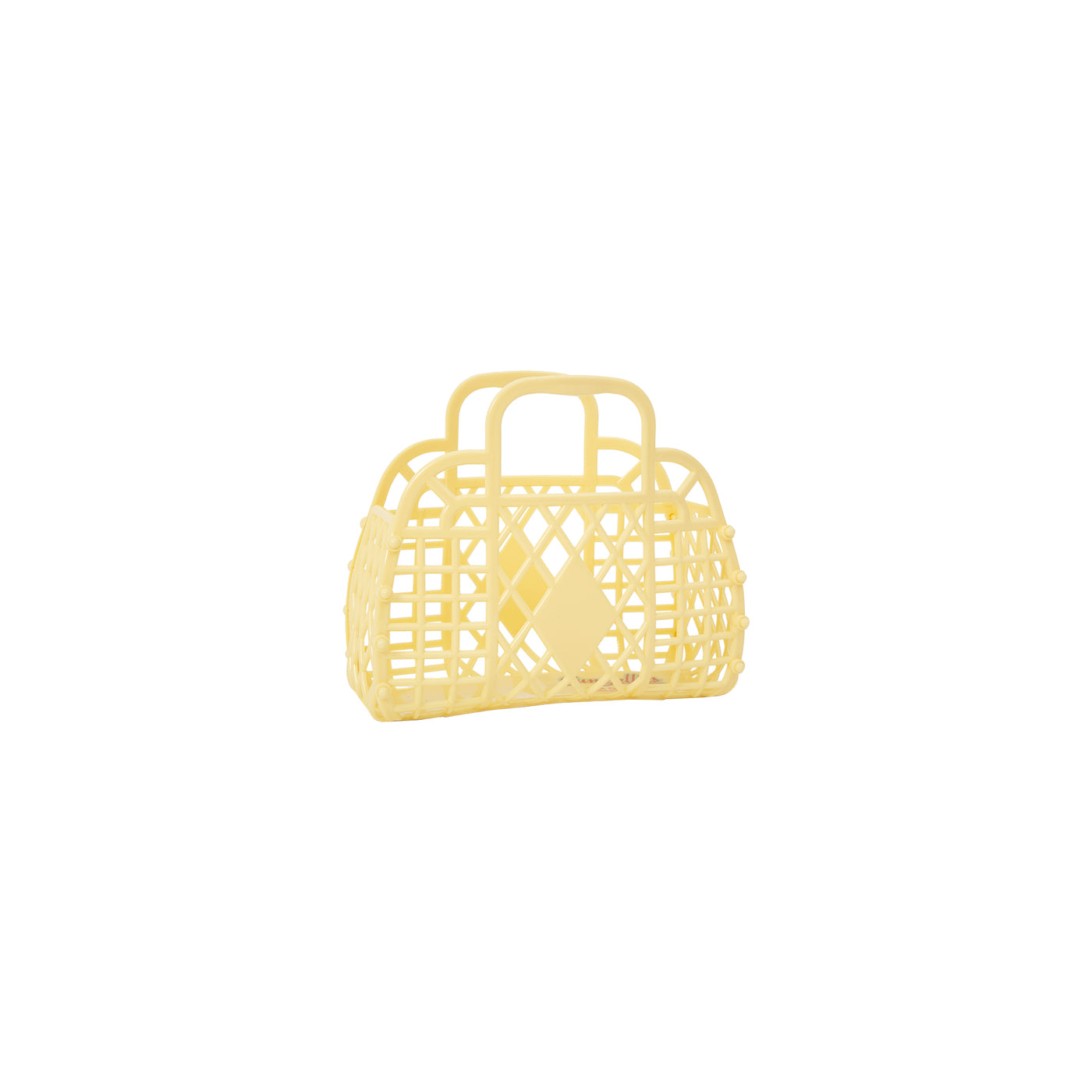 Mini Retro Basket - Yellow