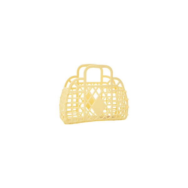 Mini Retro Basket - Yellow