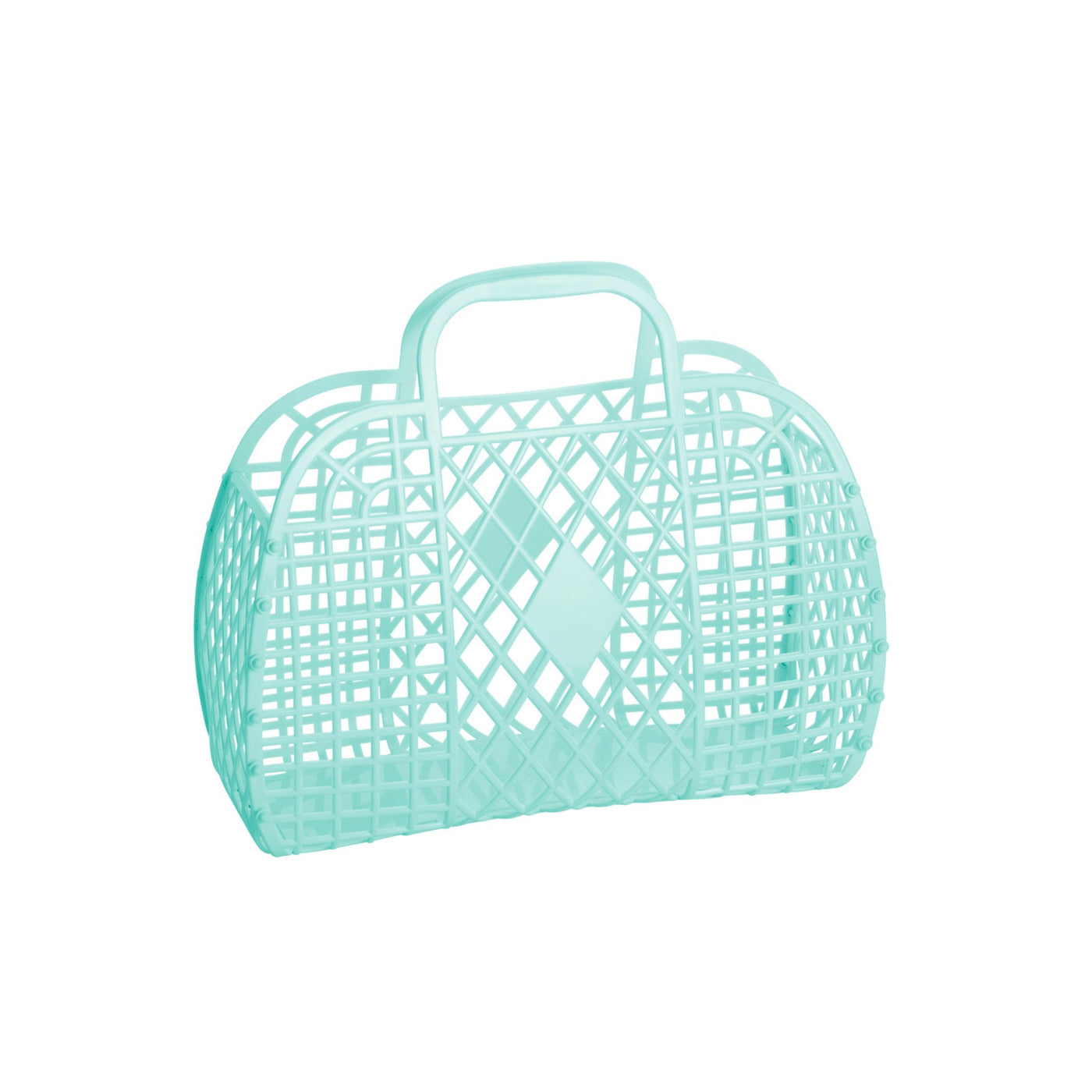 Small Retro Basket - Mint
