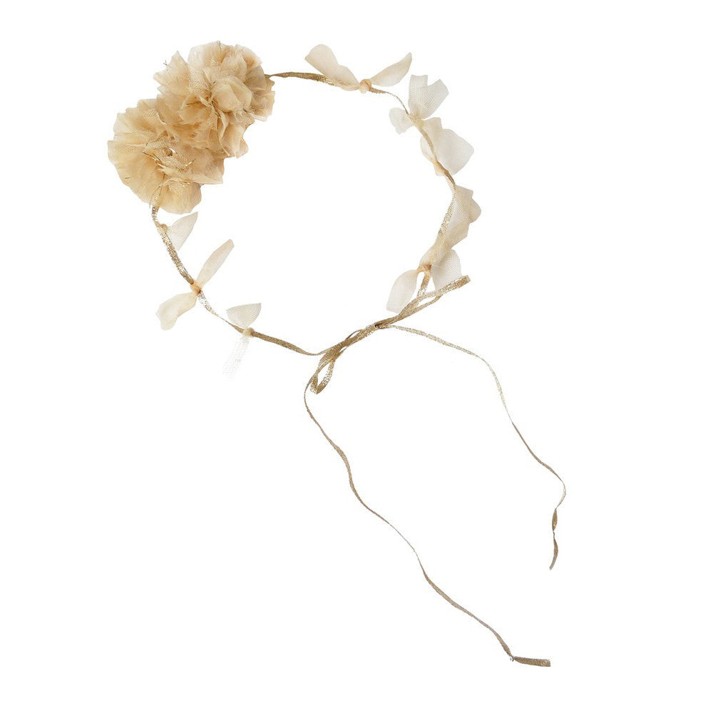 Princess Pom-Pom Head Tie - Gold