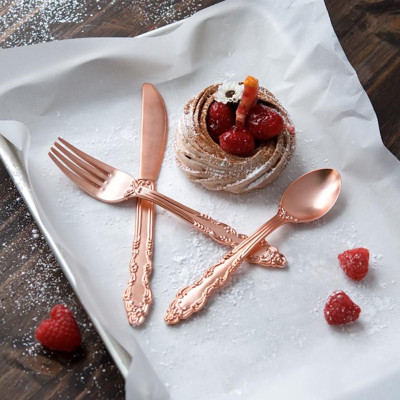 Rose Gold Cutlery Set