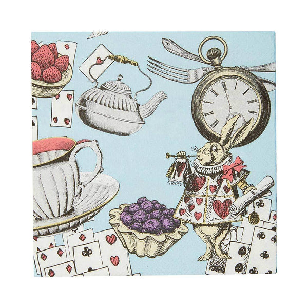 Alice in Wonderland Cocktail Napkin