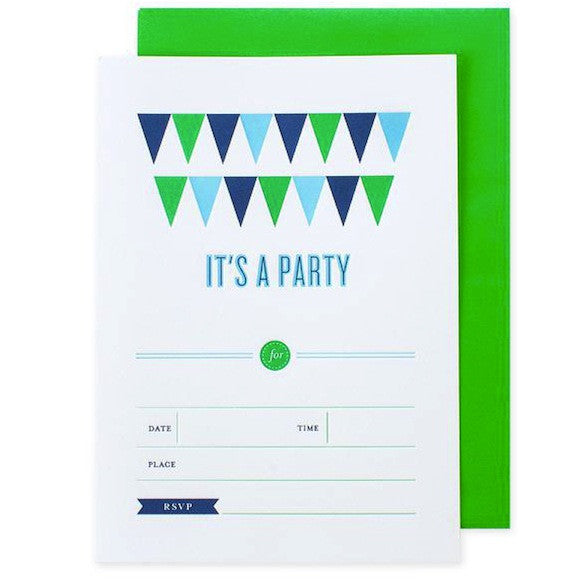 Banner Invitations - Green