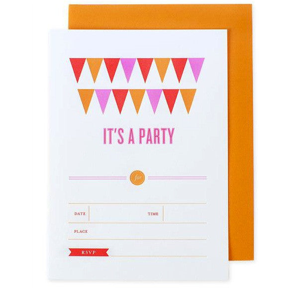 Banner Invitations - Orange