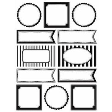 Black & White Frame Labels