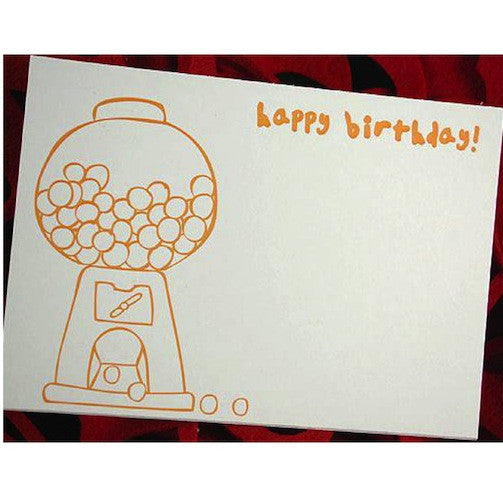 Gumball Birthday Card
