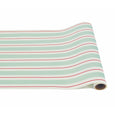 Seafoam & Red Awning Stripe Runner