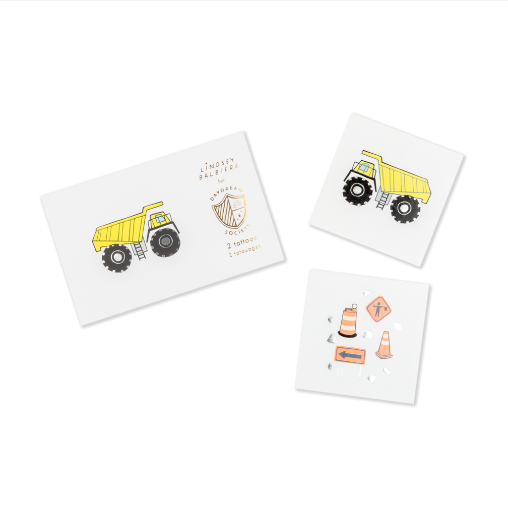 Under Construction Temporary Tattoos
