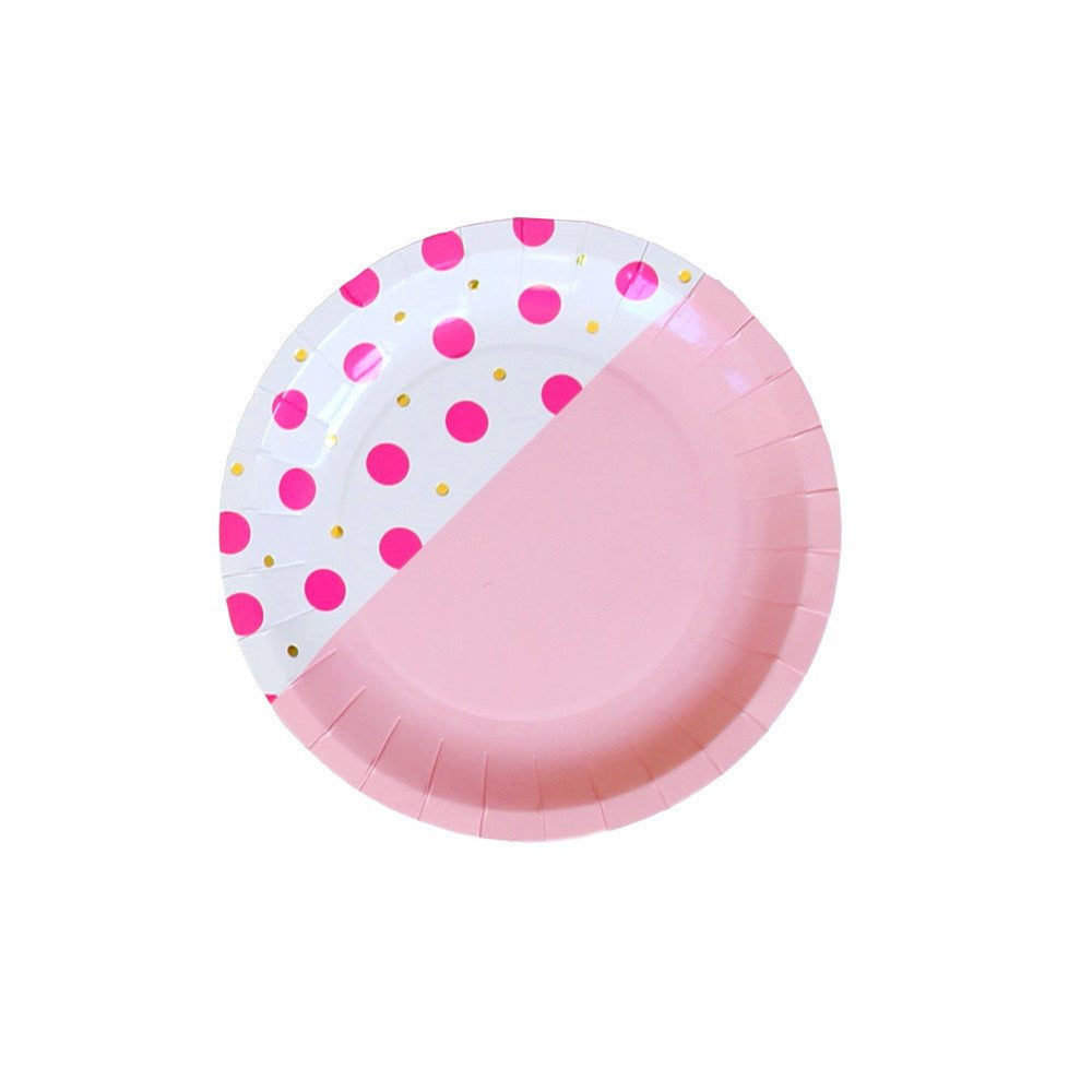 Flamingo Dot Small Paper Plates