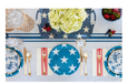 Hamptons Navy Star Reusable Bamboo Tray