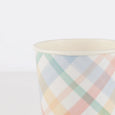 Spring Plaid Cups