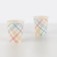 Spring Plaid Cups