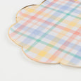 Spring Plaid Dinner Plates