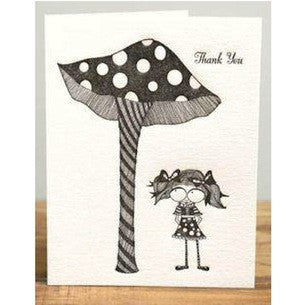 Mushroom Girl Card