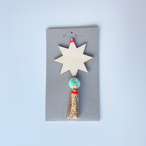Starburst Wooden Ornament
