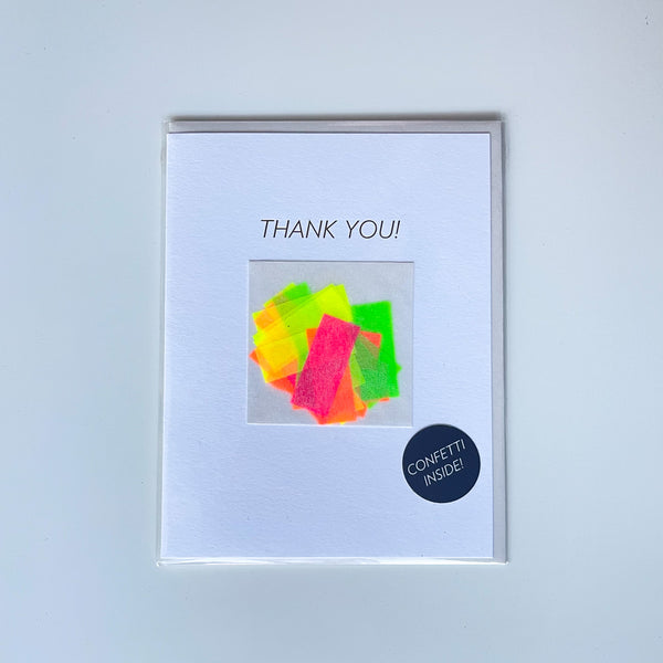 Confetti Thank You Card