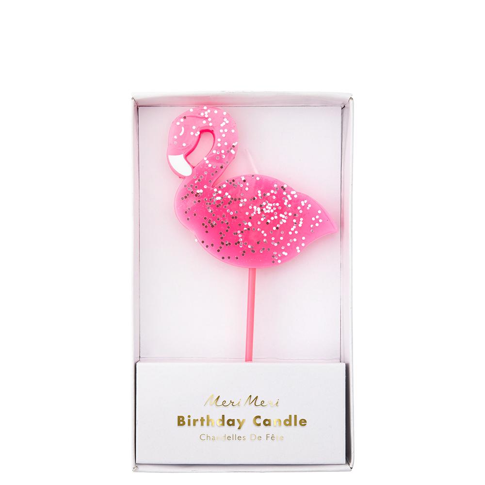 Pink Flamingo Candle