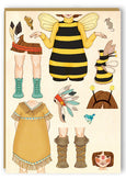 Belle & Boo Dress Up Sticker Card - Belle