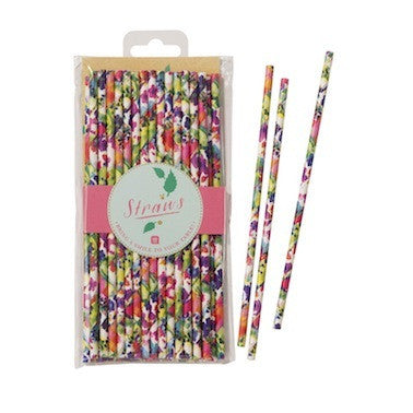 Floral Fiesta - Paper Straws