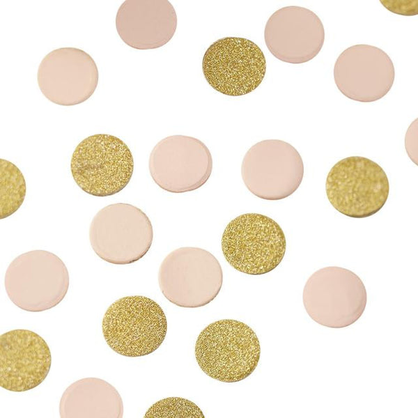 Gold & Pink Glitter Confetti
