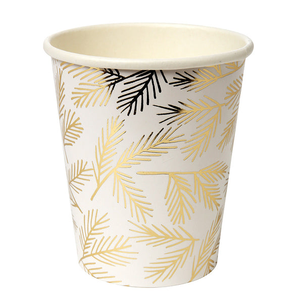 Gold Pine Paper Cups