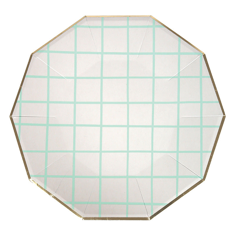 Mint Grid Large Plates