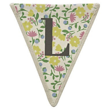 Letter L - floral pattern multi