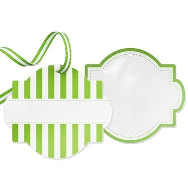 Apple Green Favor Tags